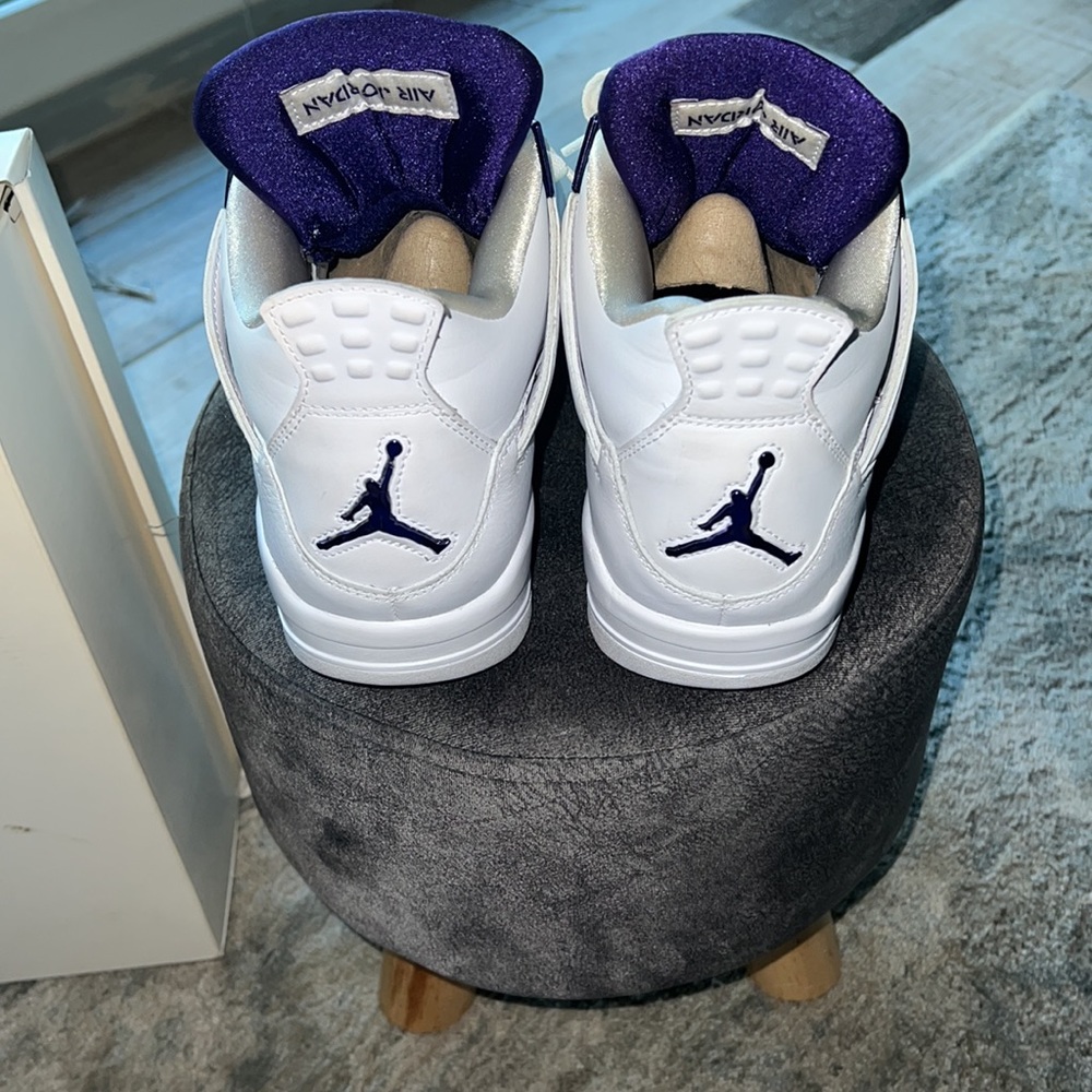 Retro Metallic Jordan 4 Purple Sz-8/9.5-10 - Picture 4 of 10